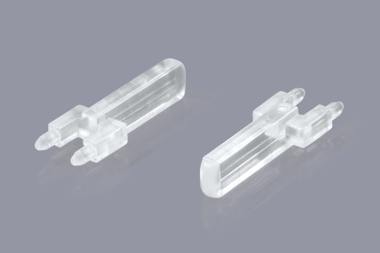 Lichtleiter Lichtumleiter für SMD-LEDs vertikal rechteckig